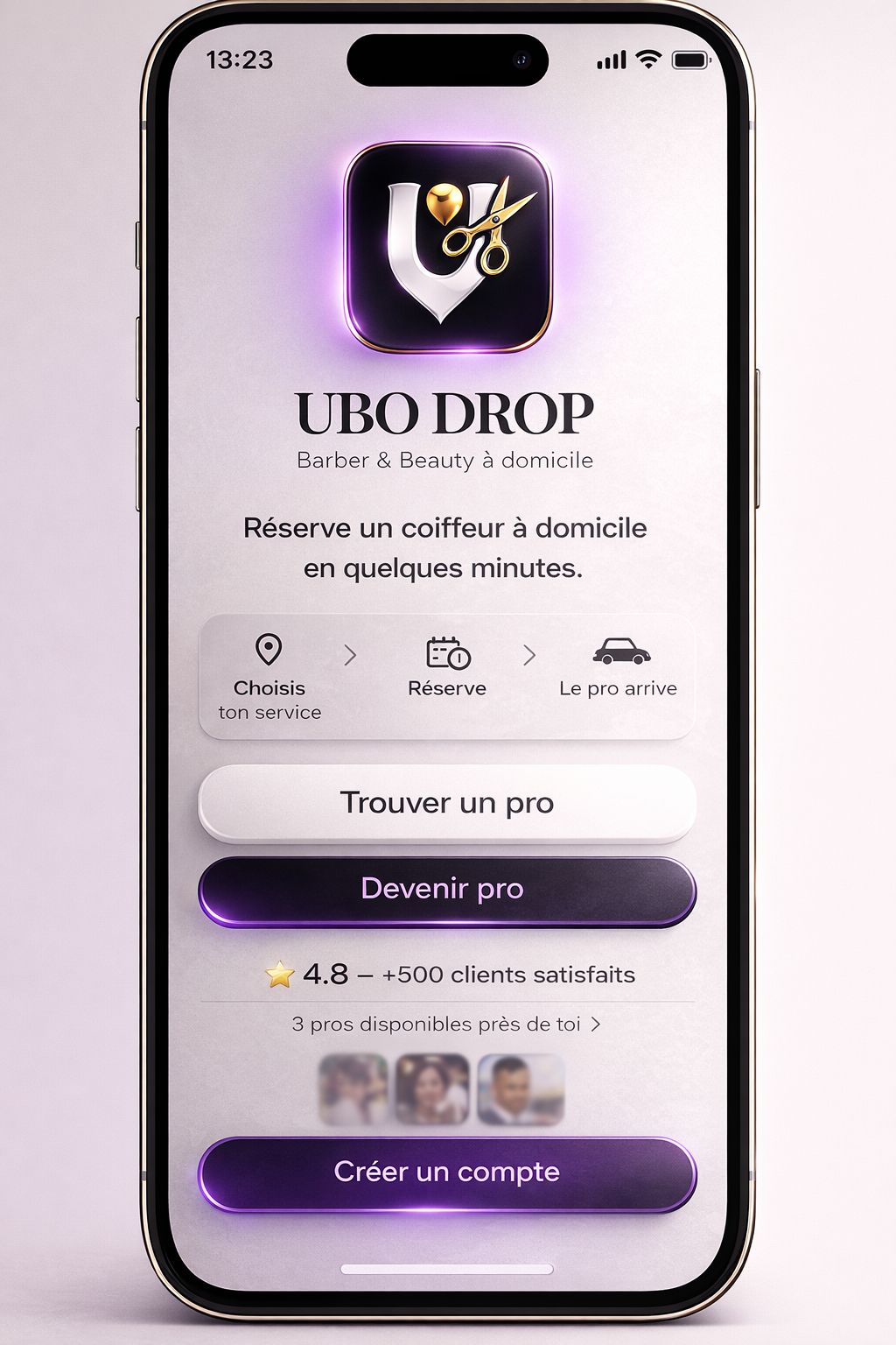 UBO DROP - Accueil application